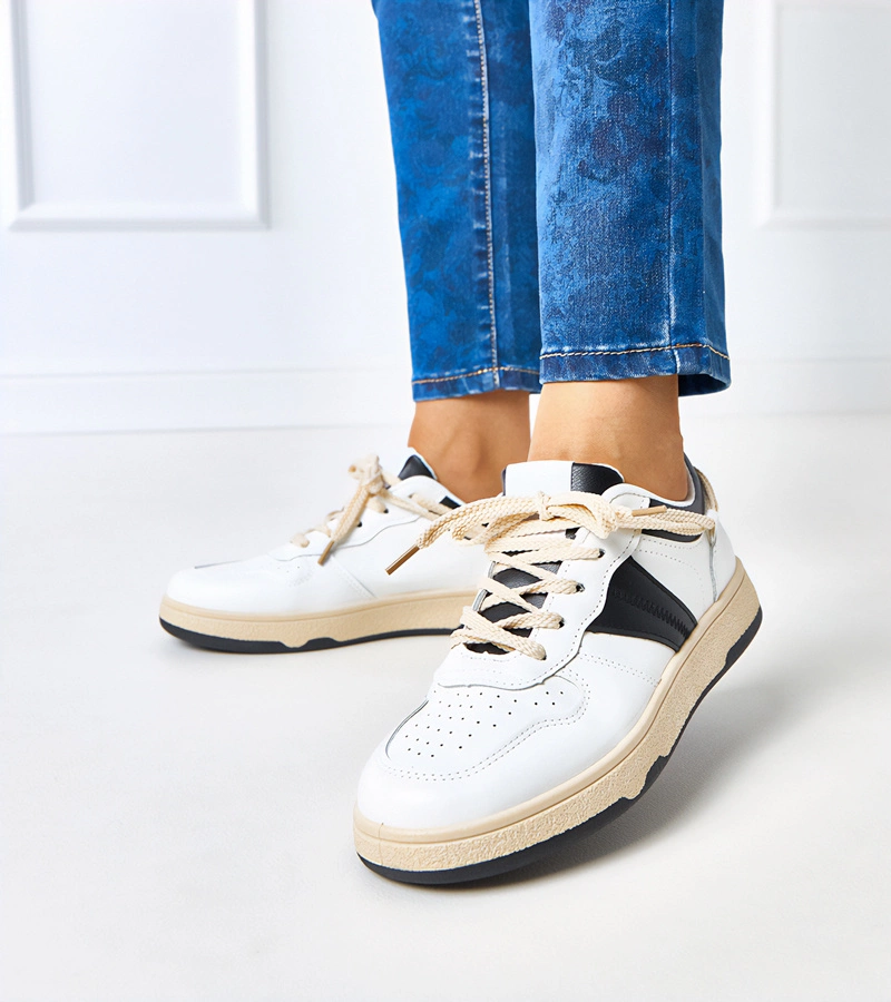 Schwarz-weiße Damen-Sneaker Marcella