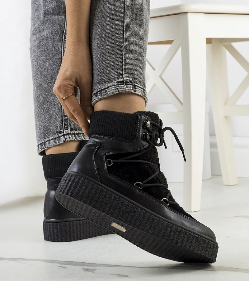 WILDLEDER DAMENSCHUHE SCHUHE STIEFEL STIEFELETTEN HALBSCHUHE A5580 SCHWARZ