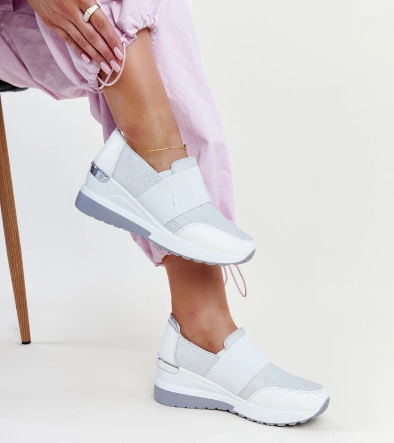 Weiße Kallay Keil-Sneaker