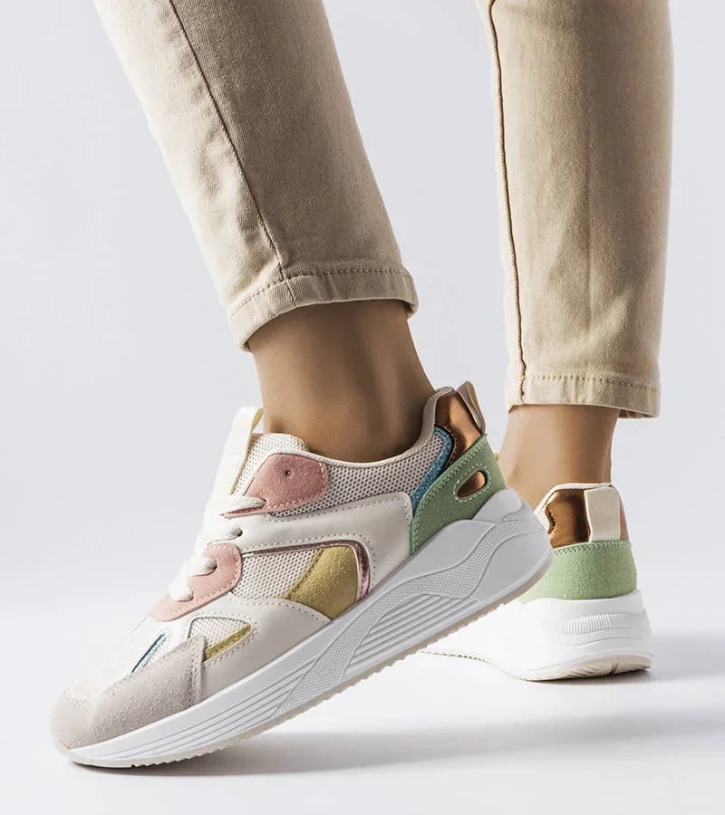 DAMEN LAUFSCHUHE TURNSCHUHE SNEAKER SPORTSCHUHE 9115# WEISS