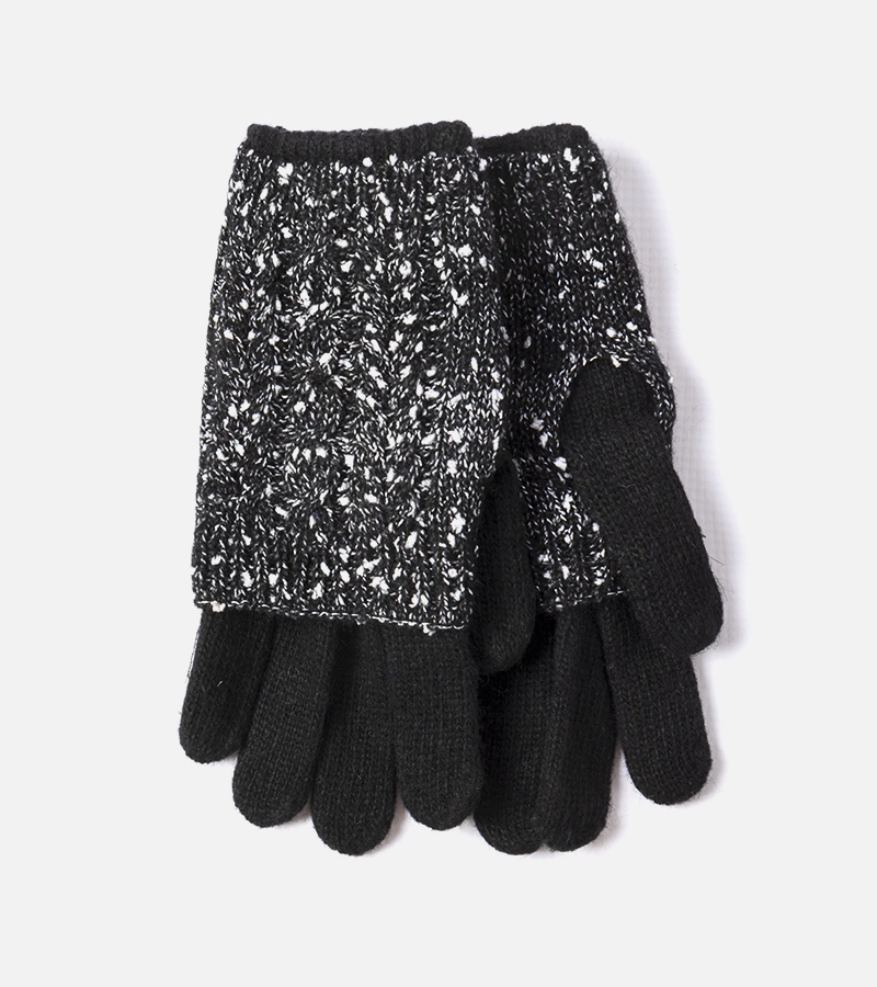 Schwarze Dakota Fäustlinge