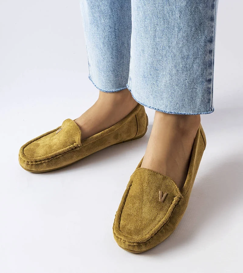 Grüne Mokassins aus Öko-Wildleder Beltsville