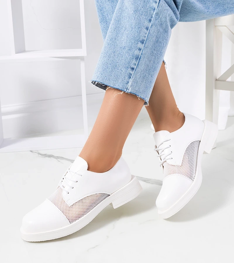 Weiße Damen Halbschuhe Huard