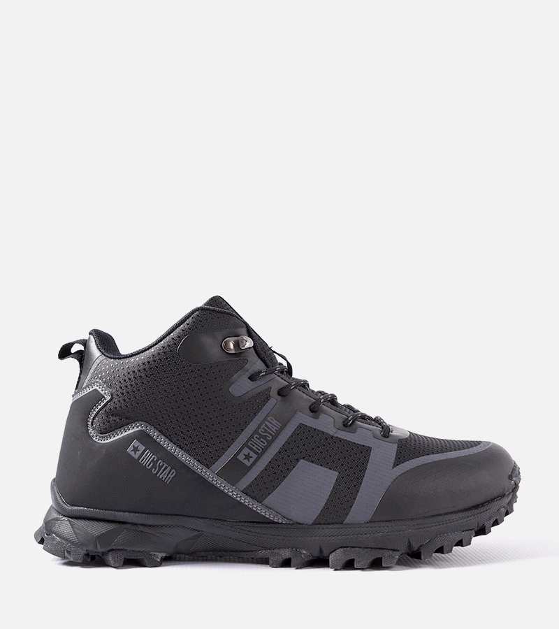 Schwarze gefütterte Trapperstiefel Big Star KK174374