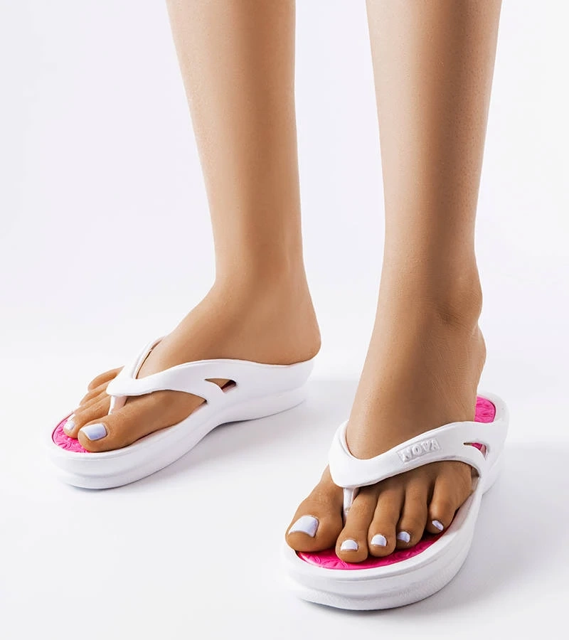 Weiße leichte Isla Flip-Flops
