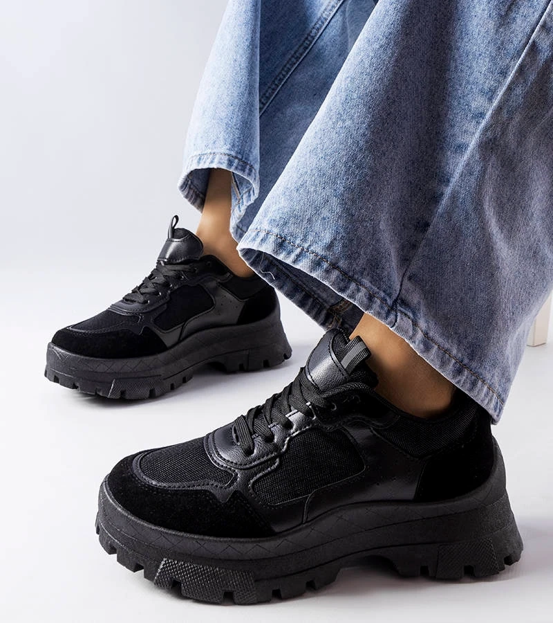 Schwarze Damen Sportschuhe Mikeladze