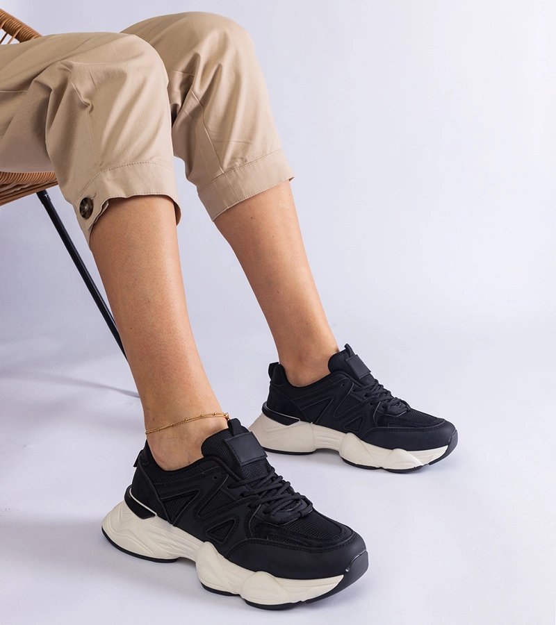 Schwarze Damen-Sneaker Imperio