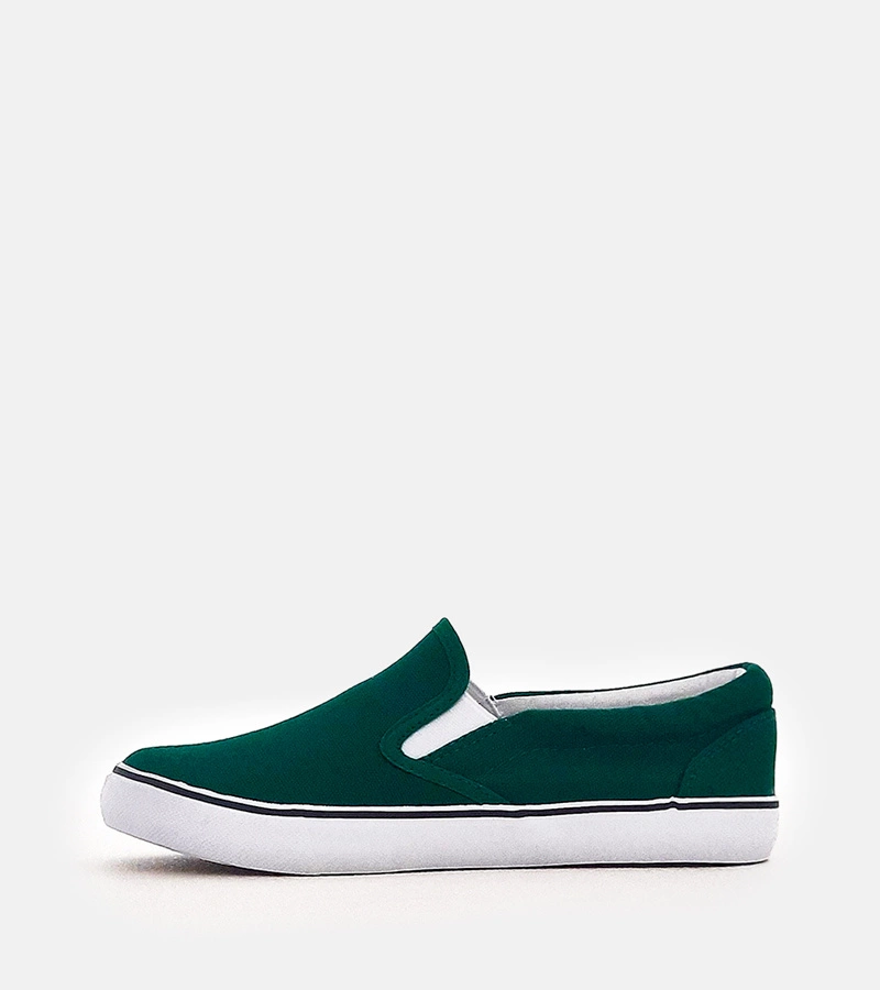 Grüne Kinder-Slip-On-Turnschuhe Lagunes