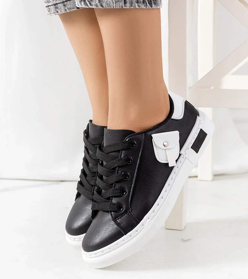 Schwarze Damen-Sneakers Frame