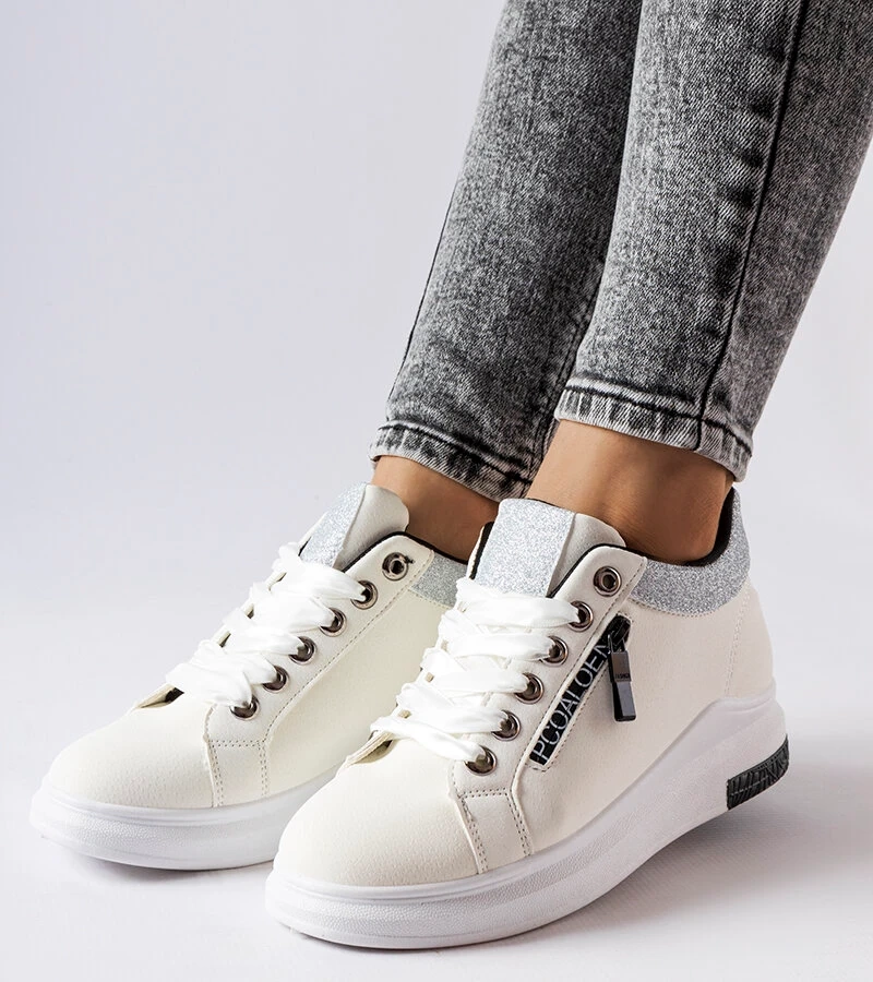 Weiße Keil-Sneaker Birmingham