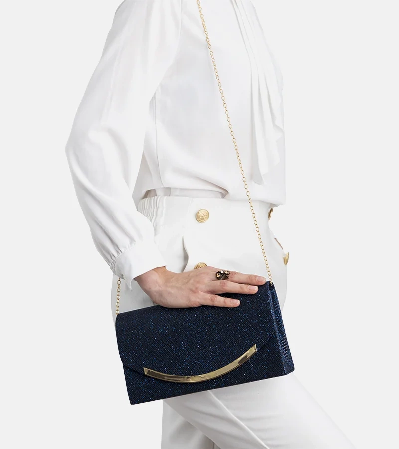 Marineblaue Recife-Umschlagtasche