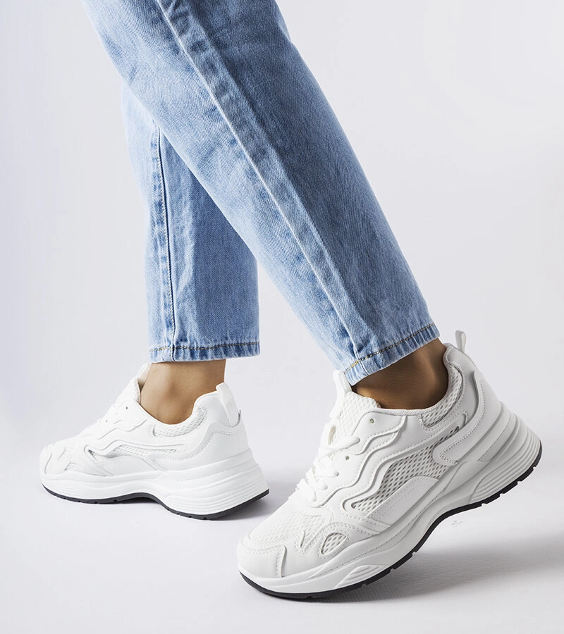 DAMEN LAUFSCHUHE TURNSCHUHE SNEAKER SPORTSCHUHE 9115# WEISS