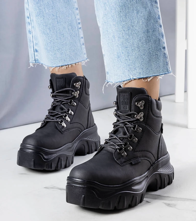 Schwarze Big Star KK274368 Stiefel