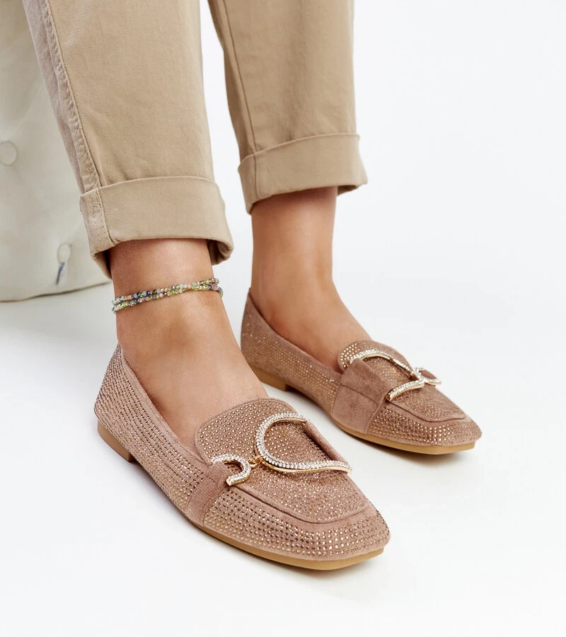 Braune glänzende Mokassins von Mebrat