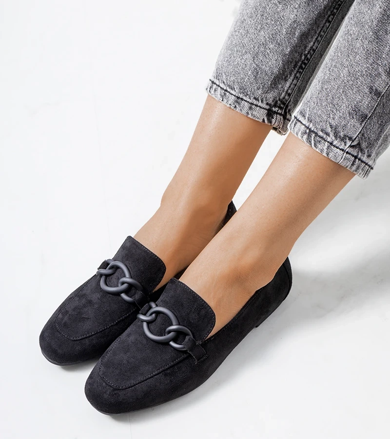 Schwarze Lederschnürschuhe Dante