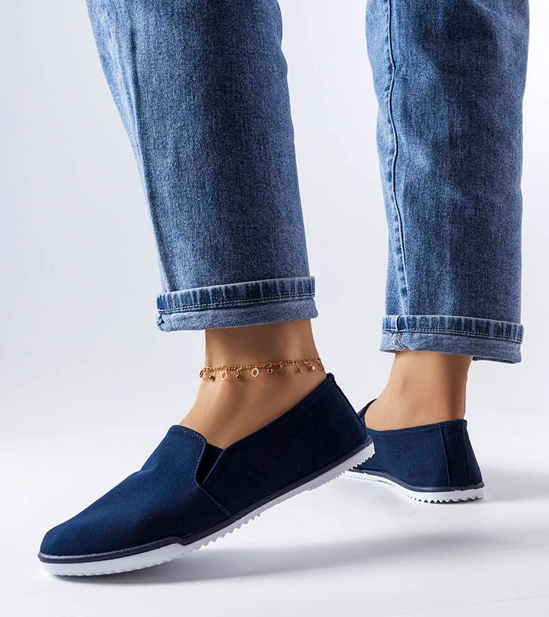 Marineblaue flexible Gaulin-Turnschuhe