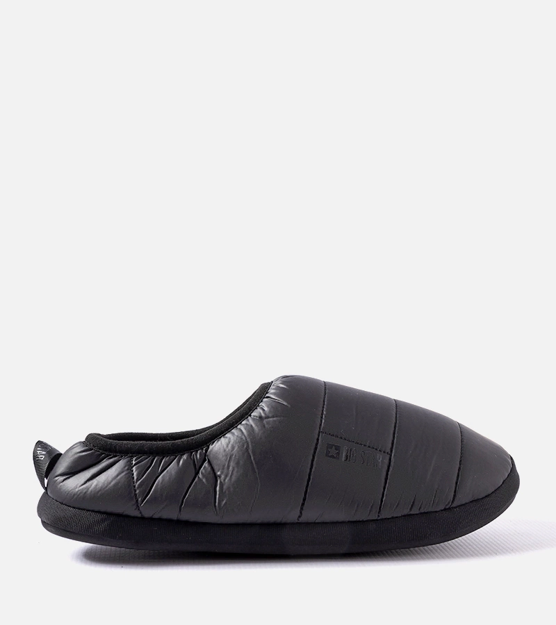Schwarze gefütterte Herrenhausschuhe KK174363 906