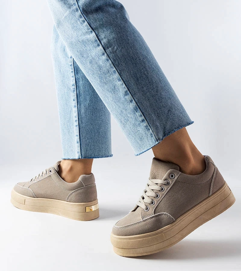 Graue Amathymes Plateau-Sneakers