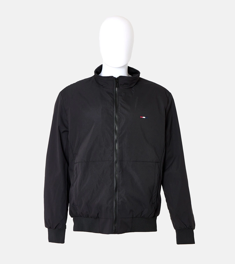Schwarze Herren Windjacke Boulé