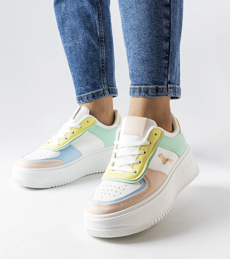 Bunte Plateau-Sneaker von Gidle