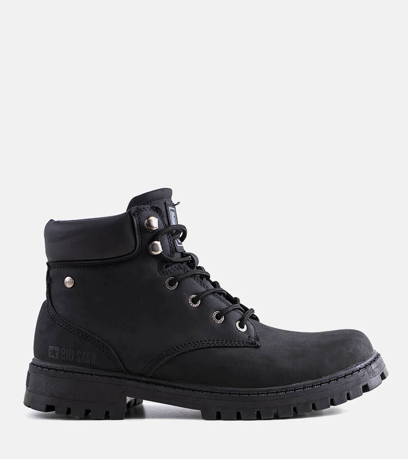 Schwarze Herrenstiefel Big Star KK174209