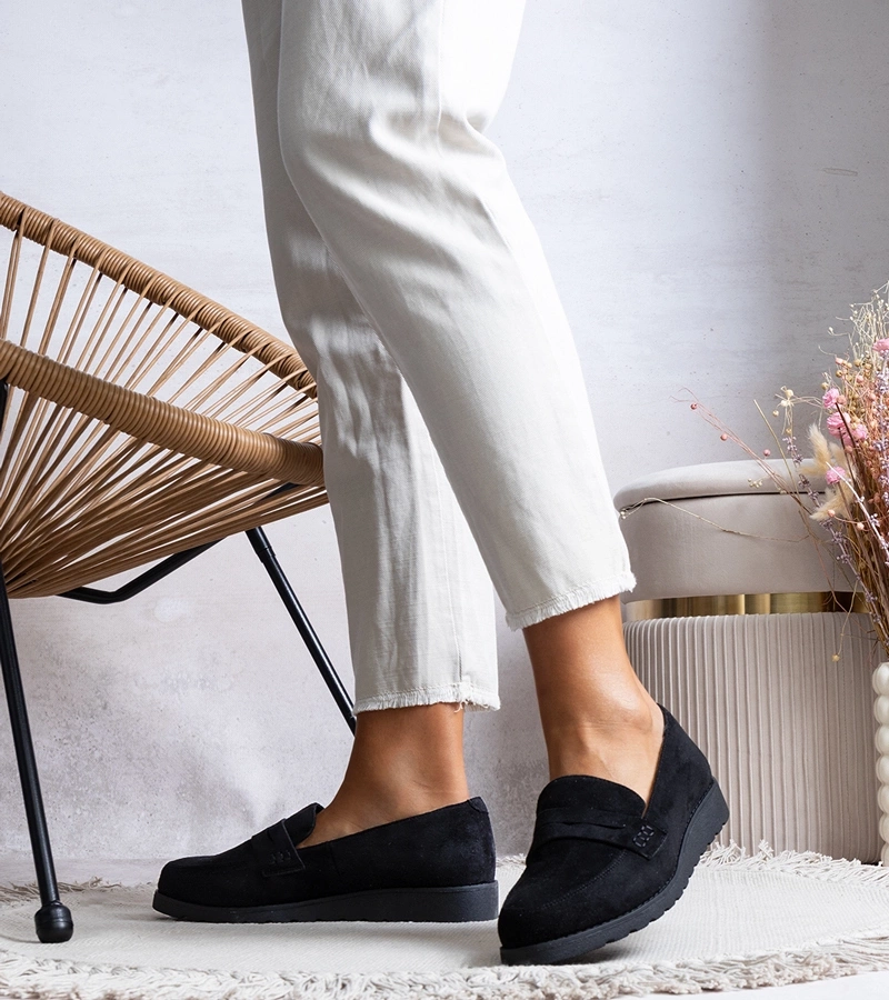 Schwarze Halbschuhe Haydon