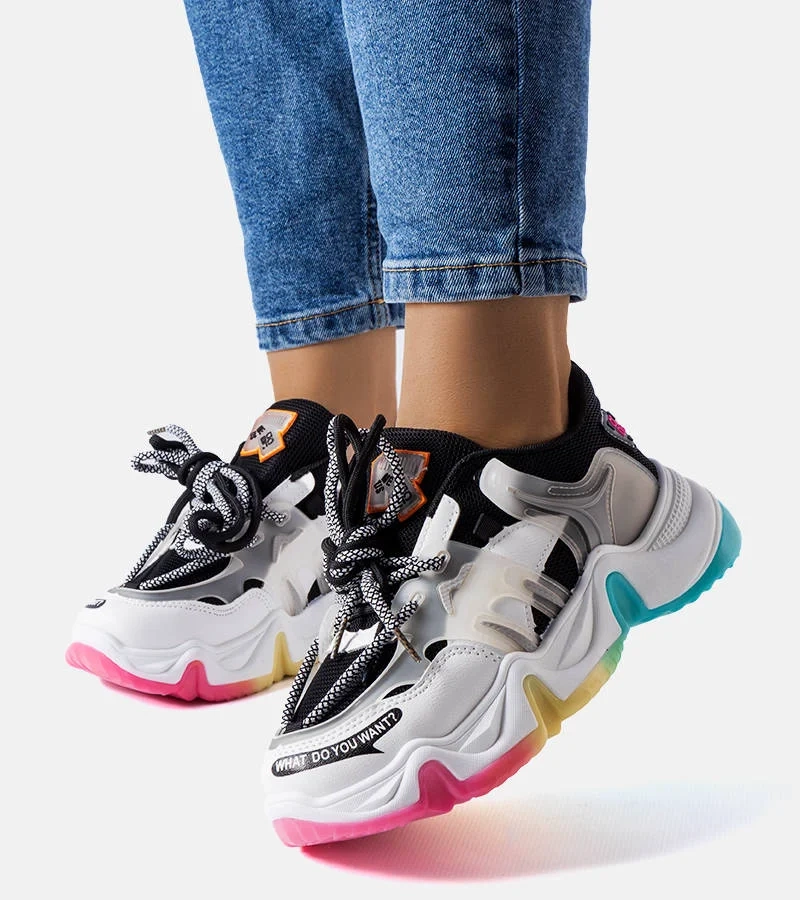 DAMEN LAUFSCHUHE TURNSCHUHE SNEAKER SPORTSCHUHE 9115# WEISS