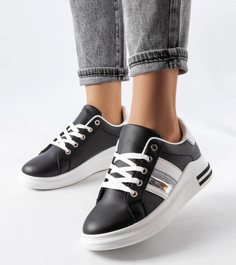 Schwarze Sacaton Plateau-Sneakers