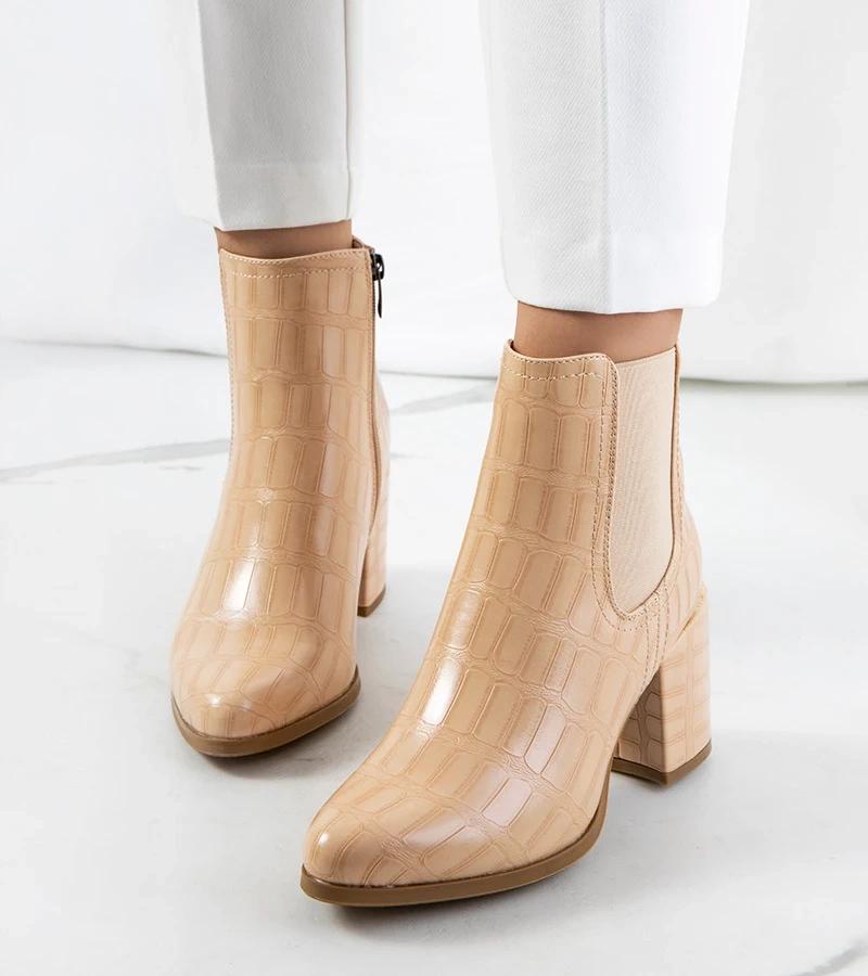 Beige Easthaven Stiefeletten