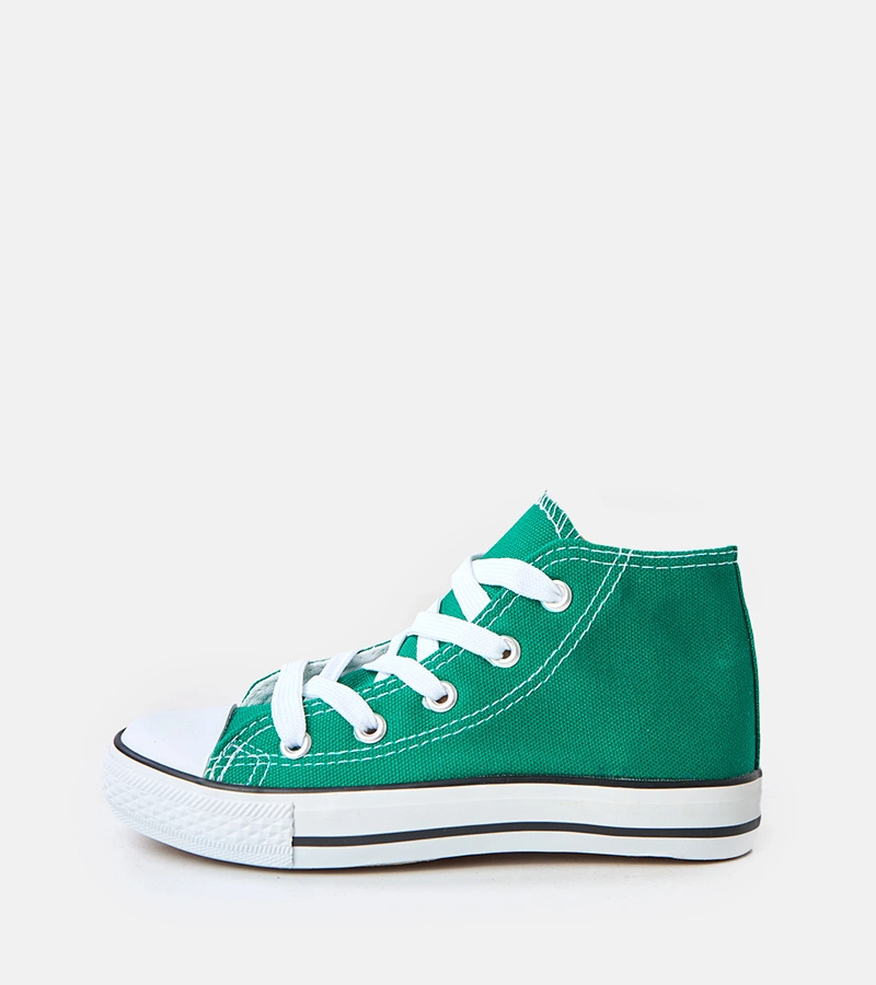 Grüne Kinder-Knöchelturnschuhe Frenis