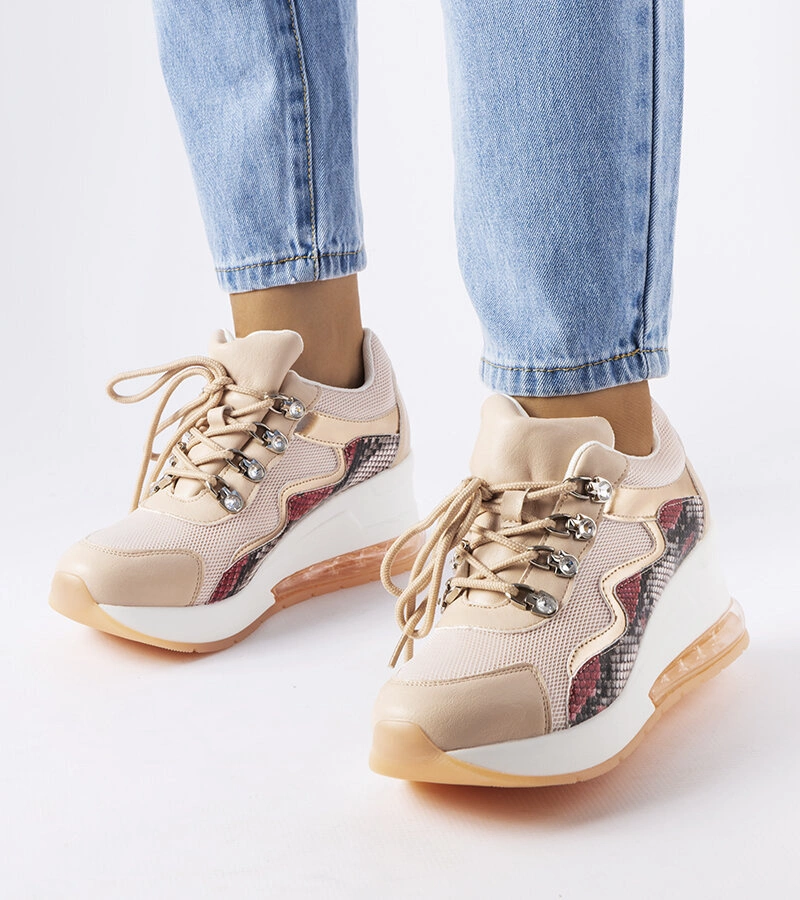 DAMEN LAUFSCHUHE TURNSCHUHE SNEAKER SPORTSCHUHE 9115# WEISS