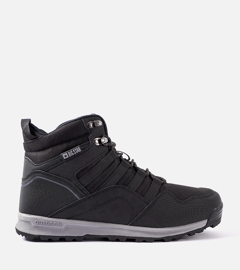Schwarze gefütterte Trapperstiefel Big Star KK174371 906