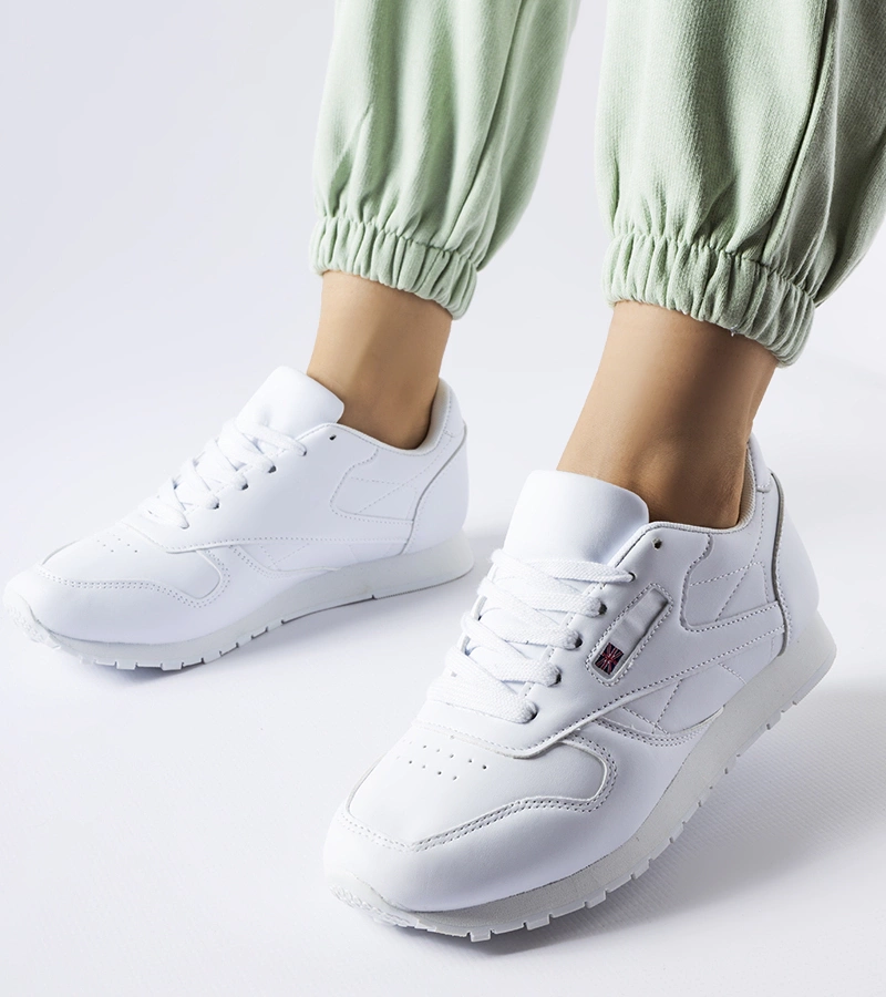 Weiße klassische Poulsen Sneakers