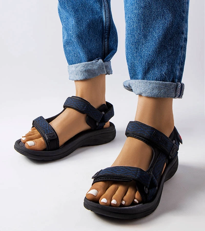 Schwarze Sandalen Lee Cooper LCW-23-34-1685L