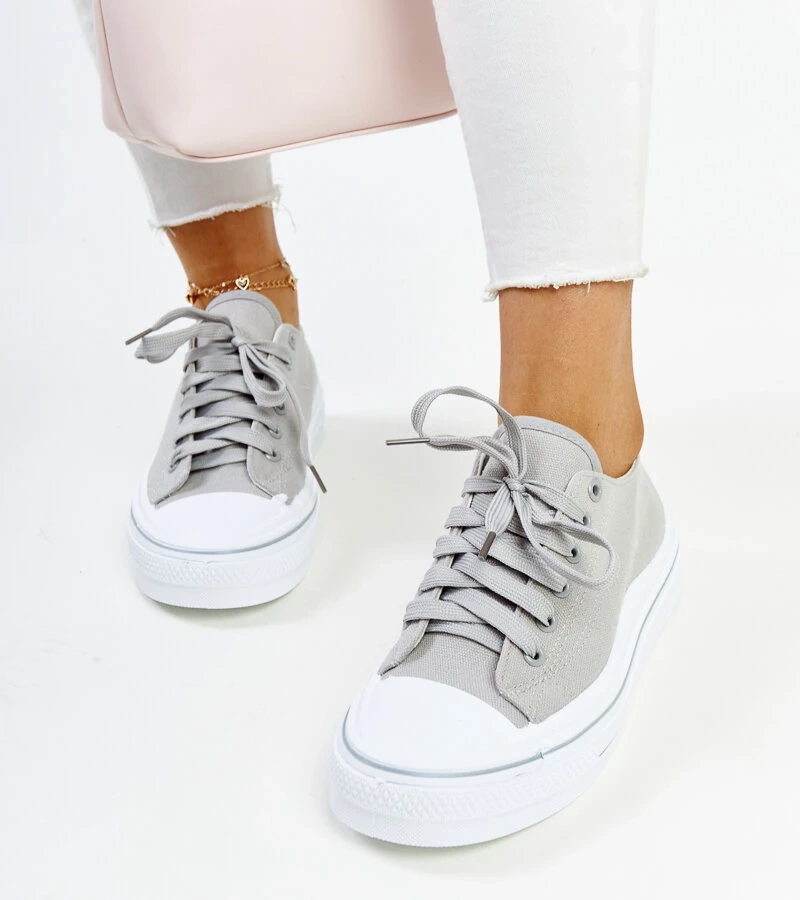 Graue Plattform-Sneaker von Anbarin