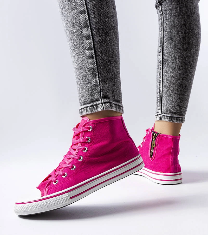 TIMBERKI TRAPPERSCHUHE  DAMENSCHUHE DAMEN SCHUHE HALBSCHUHE 851 ROSA/WEISS