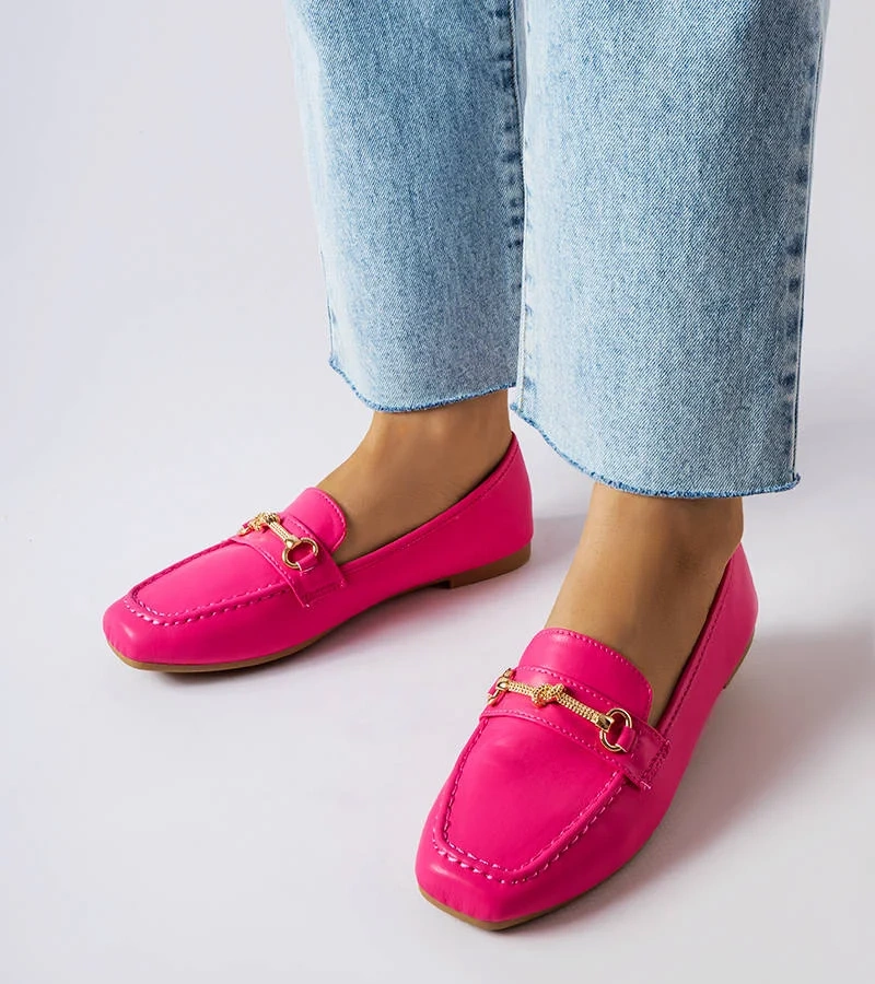 Rosa dekorative Mokassins von Docherty