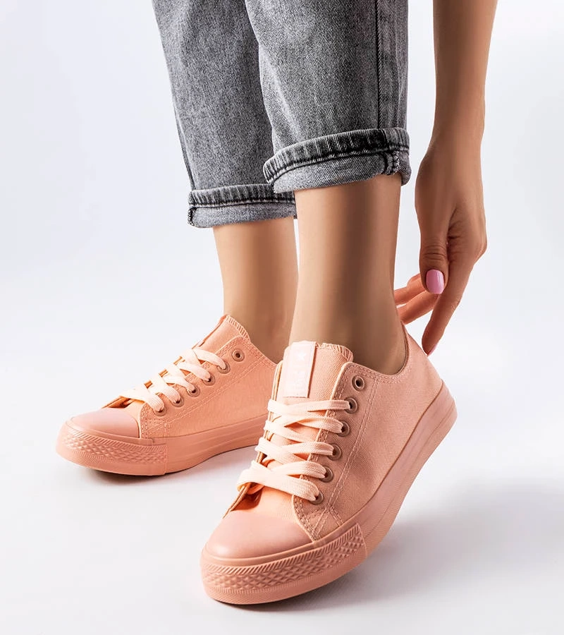 Rosa Stoff-Sneakers Esmeraude