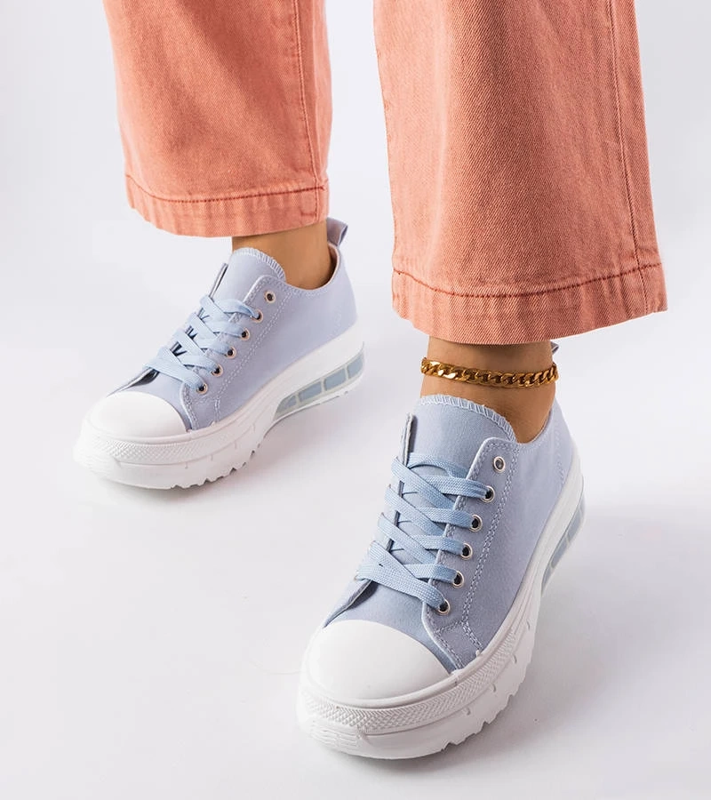 Blaue Plattform-Sneaker von Hawthorne