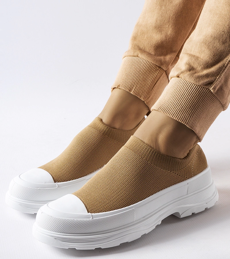 Braune Baratili Slip-on Sneaker mit Plattform