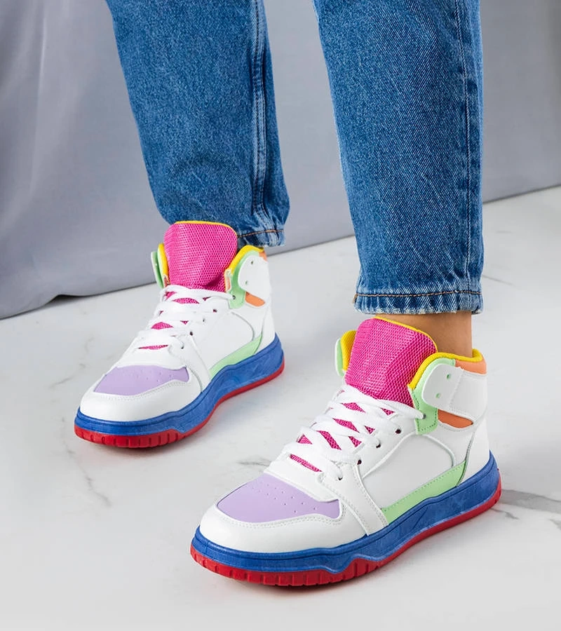 Bunte Knöchel-Sneakers von Elizabeth