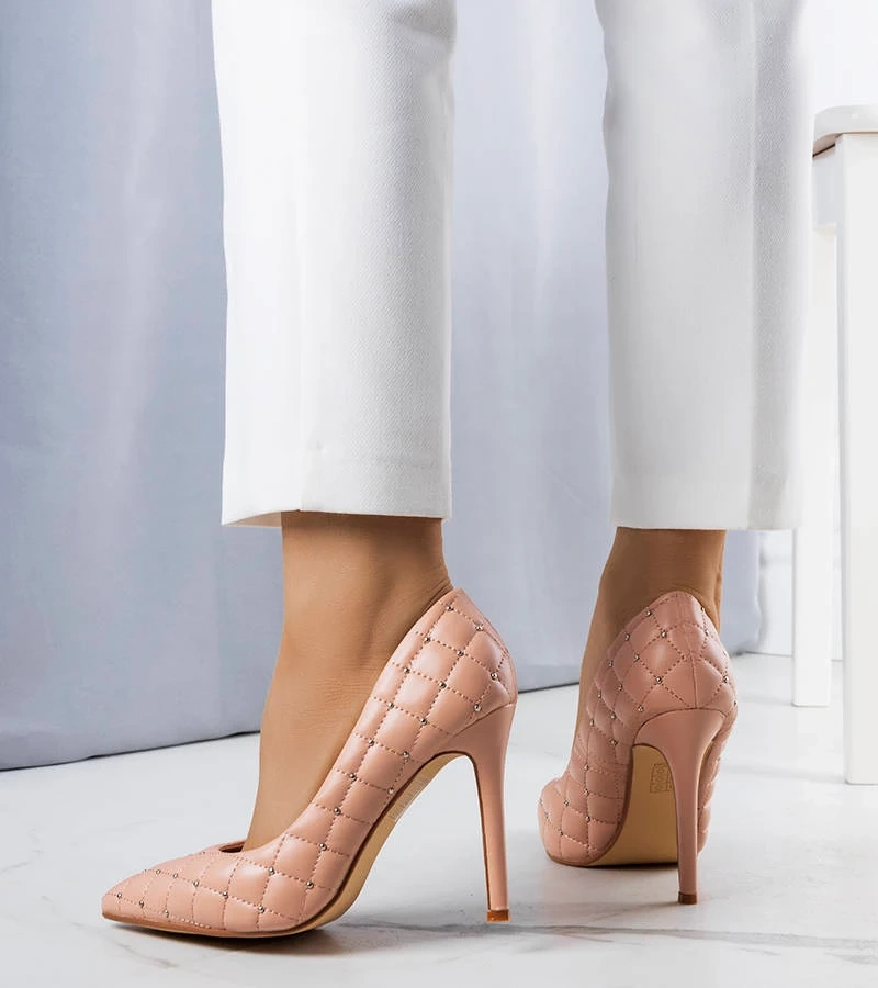 Rosa gesteppte Dayton Stilettos