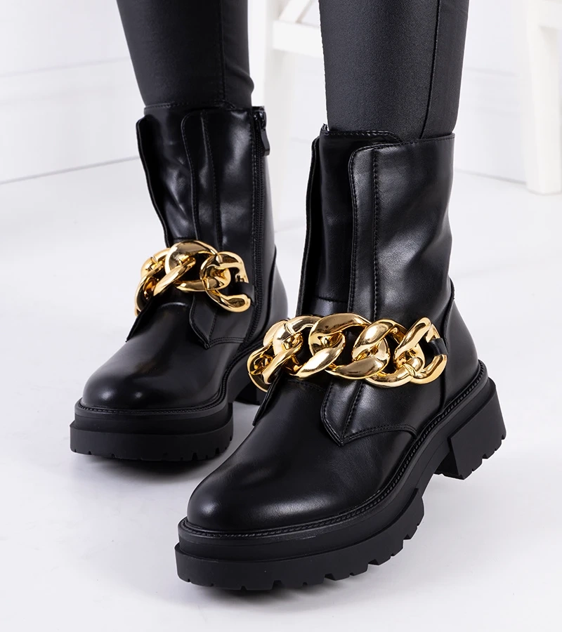 Schwarze Burrafirth Stiefeletten