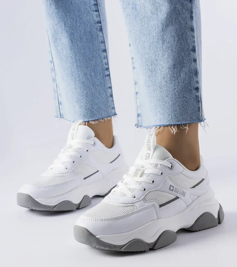 DAMEN LAUFSCHUHE TURNSCHUHE SNEAKER SPORTSCHUHE 9115# WEISS