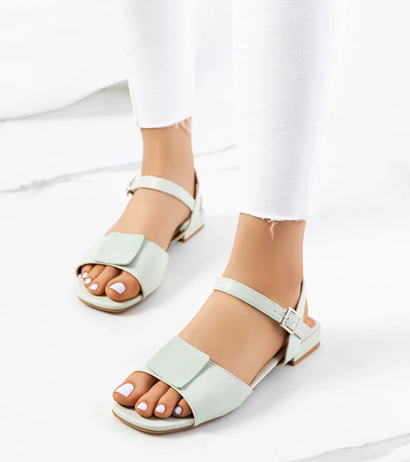 Grüne elegante Timmins Sandalen