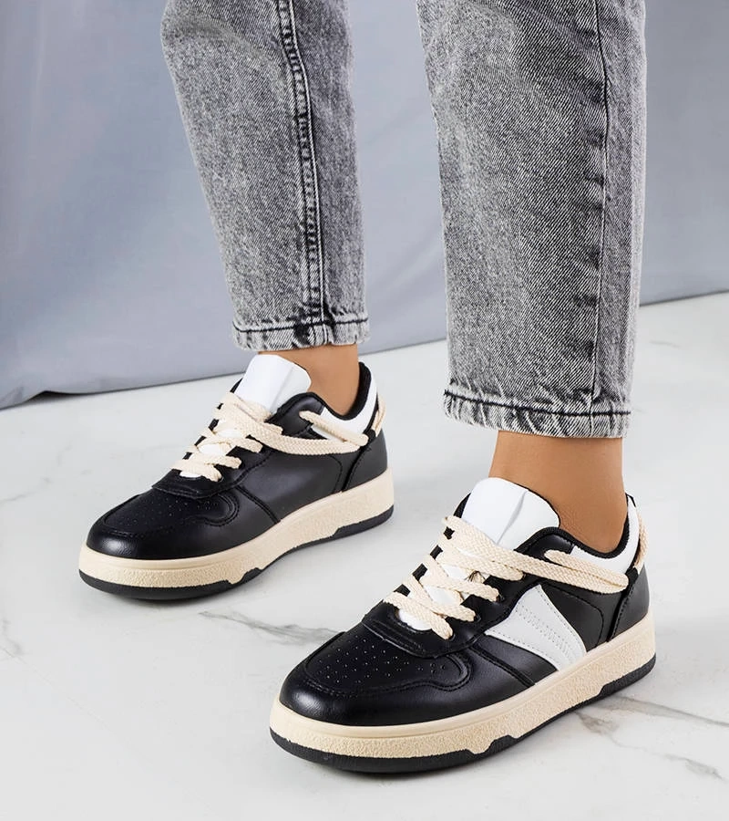 Schwarze Damen-Sneakers Marcella