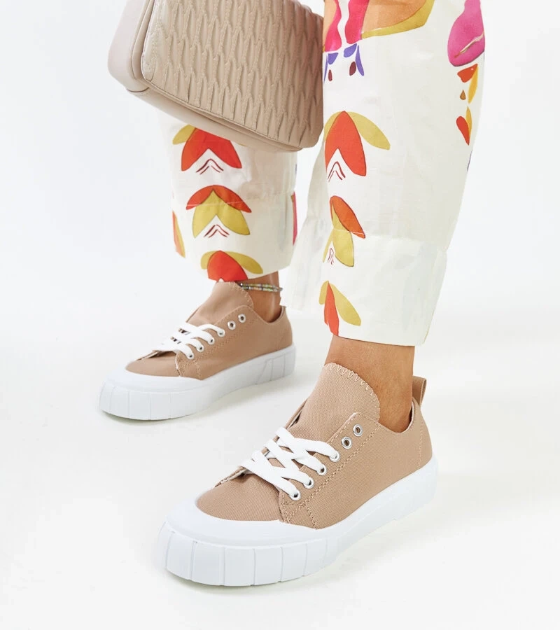 Eduards braune Stoff-Sneakers