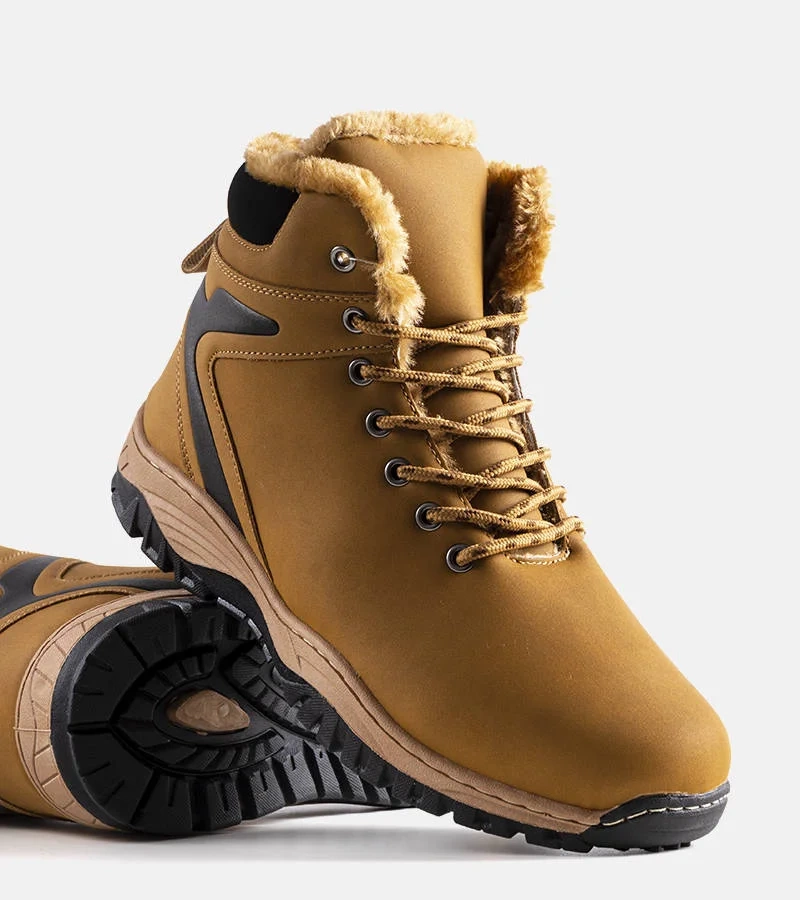 HOHE GEFÜTTERTE BOOTS STIEFEL SCHNEESTIEFEL 9WCH-17001 GELB