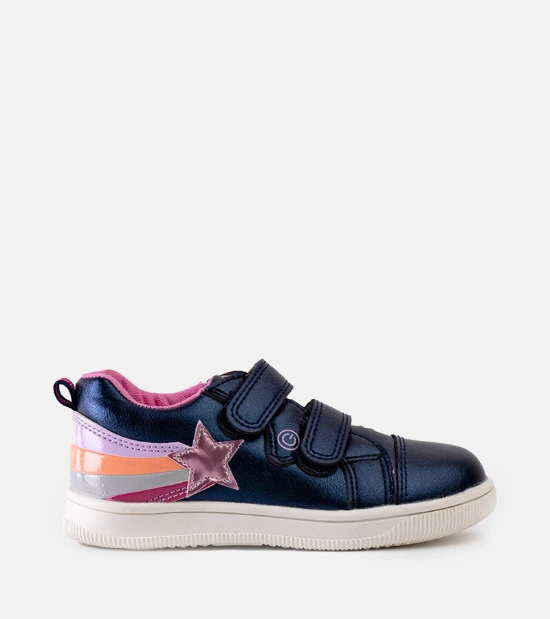 Blaue Kinder-Sneaker mit Klettverschluss Dahl