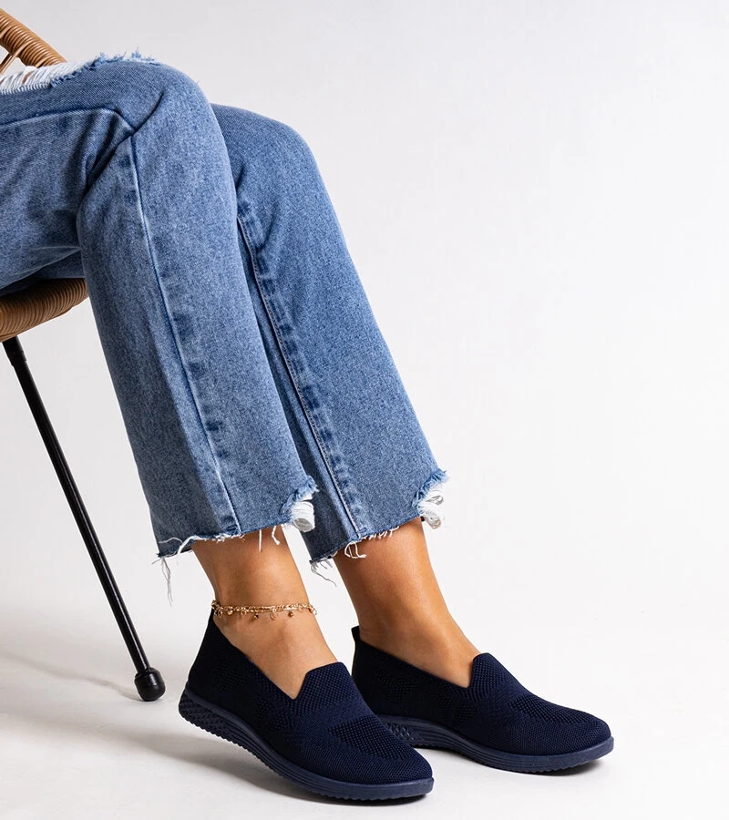 Dunkelblaue Abadly Slip-On-Sneaker